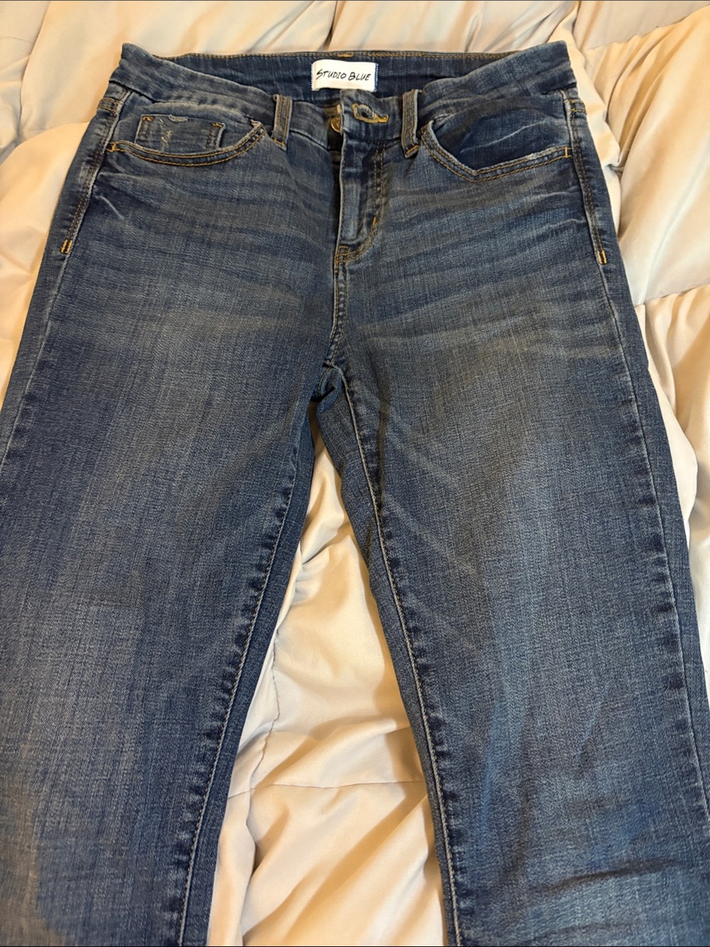 Skinny Jeans - Blue Stretch Denim